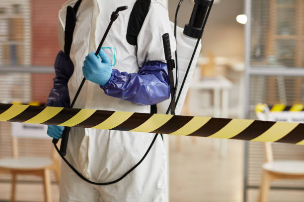 Professional Biohazard Cleanup technician working in Fenton, MI